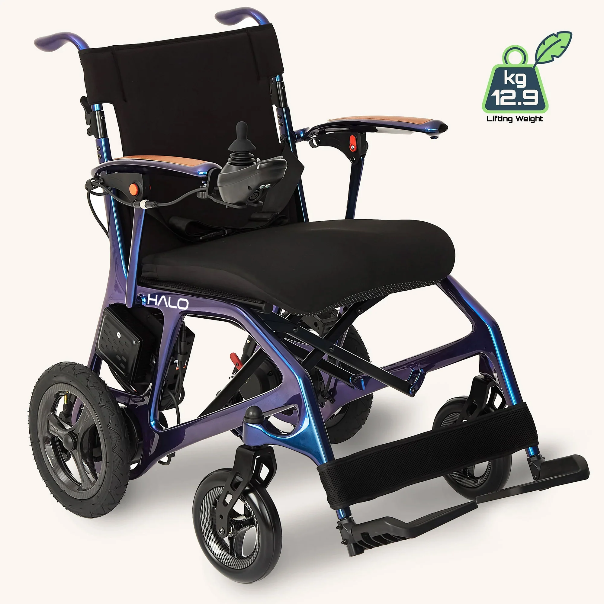 The Halo Carbon Fiber - 12.9kg Airline Friendly Ultra Lightweight Folding Travel Electric Wheelchair - Image 18