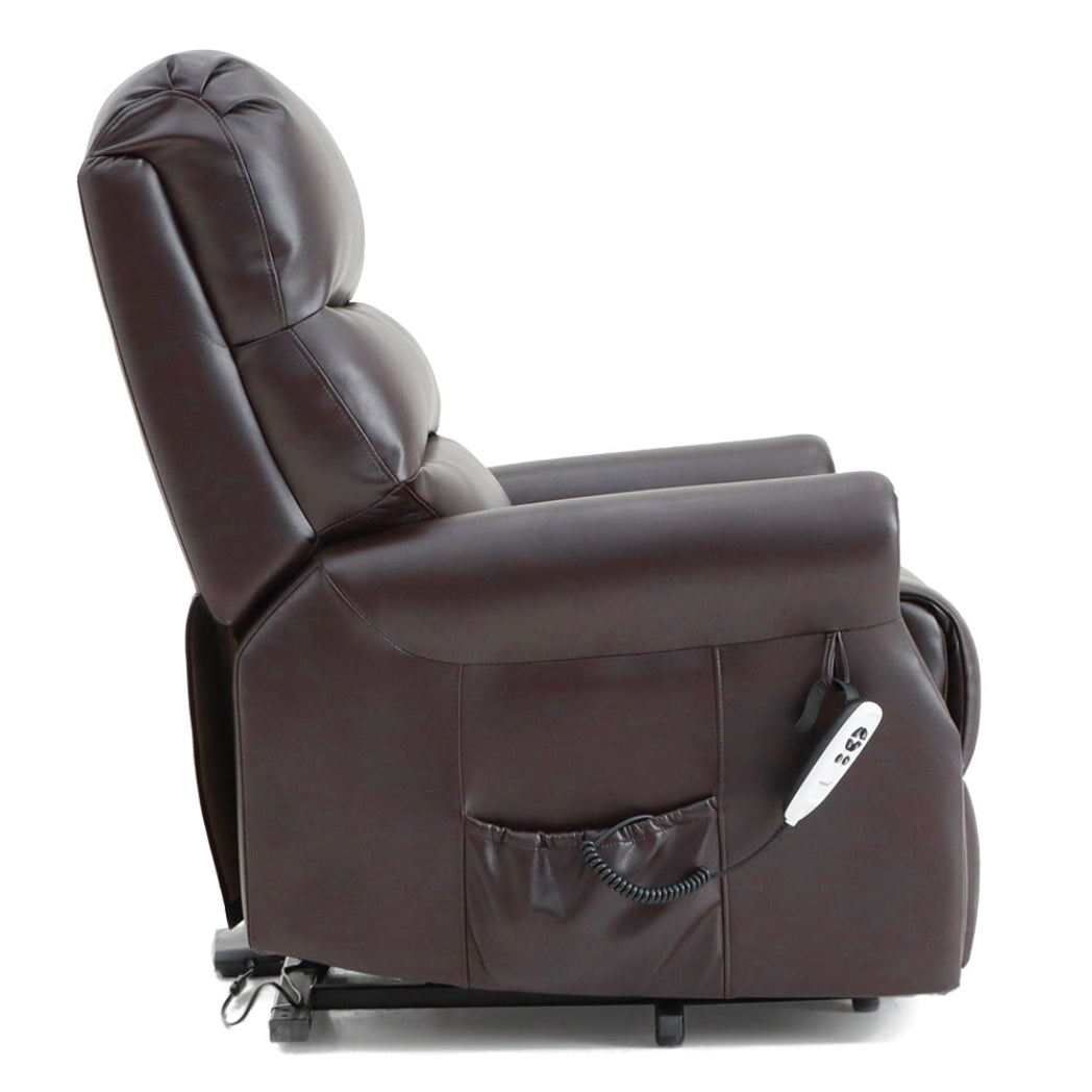 Savoy Dual Motor Riser Recliner - Brown